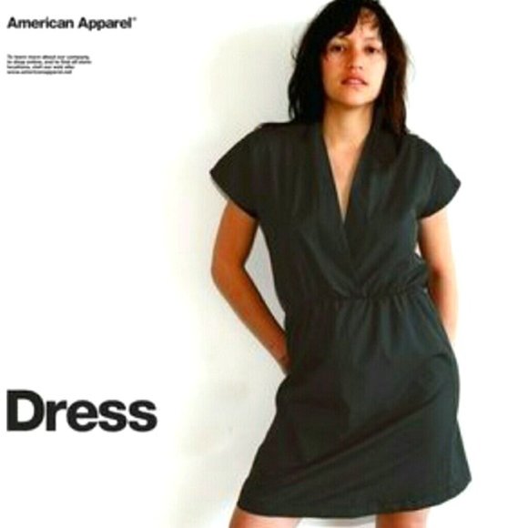 American Apparel Dresses & Skirts - American Apparel Poplin Cross Front Dress